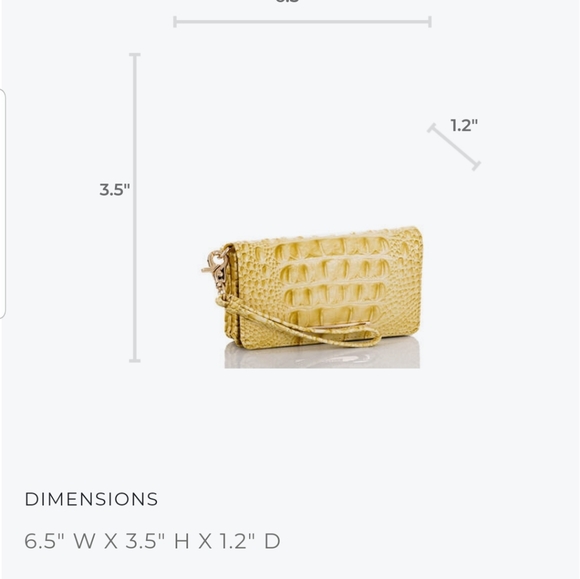 Brahmin Lemonade Medium Asher &  Wallet Set - Picture 15 of 16